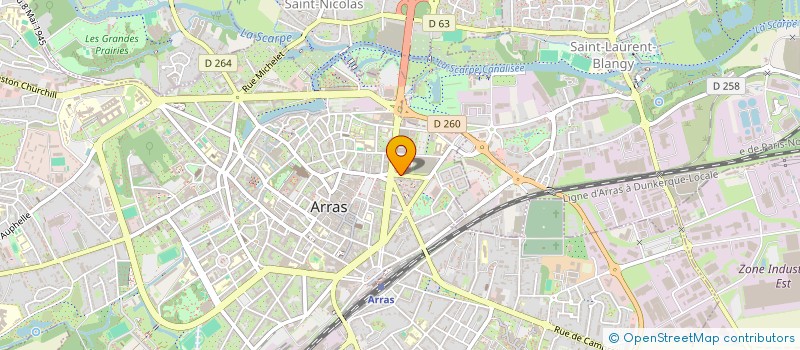 localisation de l'entreprise INDIVISION CREPIN DAVID ET BEAUVAIS CHRISTINE  ARRAS