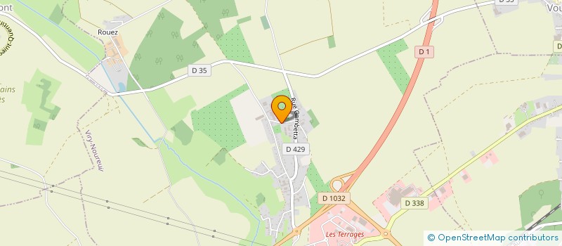 localisation de l'entreprise INDIVISION CREPPY BOULEVARD D'ALSACE  VIRY-NOUREUIL