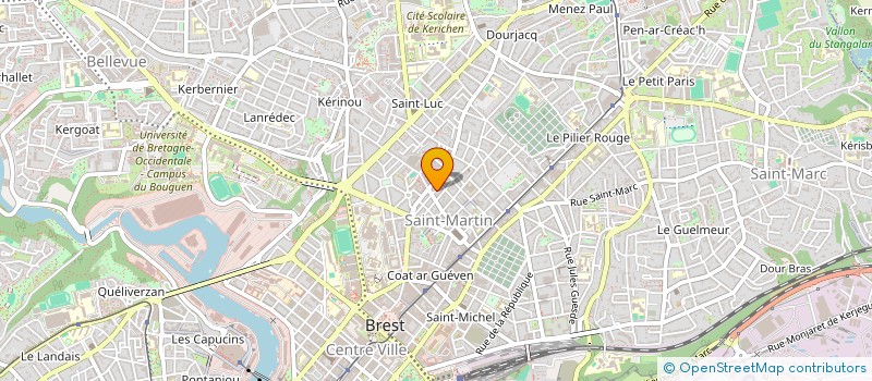 localisation de l'entreprise INDIVISION CREZE à BREST