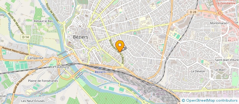 localisation de l'entreprise INDIVISION CRIBALLET  BEZIERS