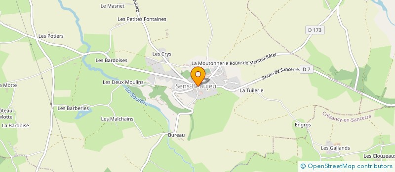 localisation de l'entreprise INDIVISION CROCHET  BUE