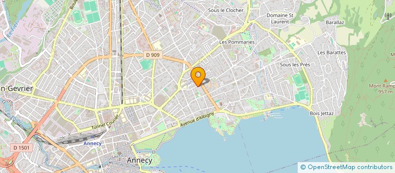 localisation de l'entreprise INDIVISION CROLET à ANNECY