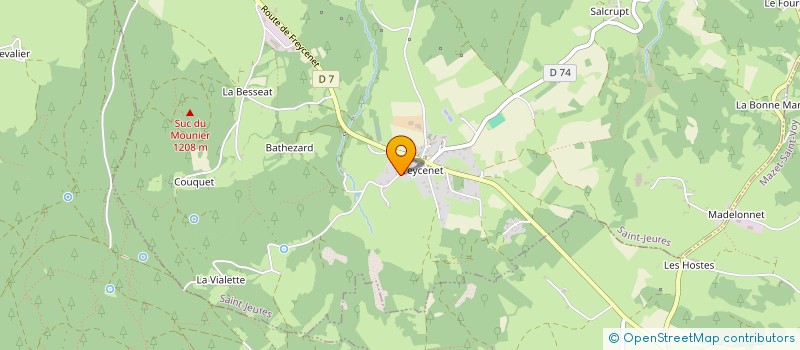 localisation de l'entreprise INDIVISION CROS  YSSINGEAUX