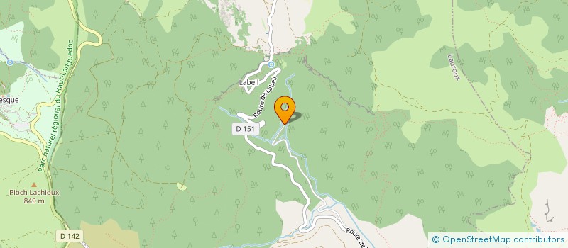 localisation de l'entreprise INDIVISION CROUZET - SIBILLE  LAUROUX