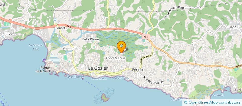 localisation de l'entreprise INDIVISION CRUSOE à LE GOSIER
