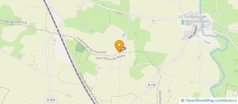 localisation de l'entreprise INDIVISION CUILLER DORRIER  LA BAZOUGE-DE-CHEMERE