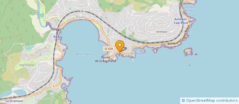 localisation de l'entreprise INDIVISION CUINET PERRIN  SAINT-RAPHAEL