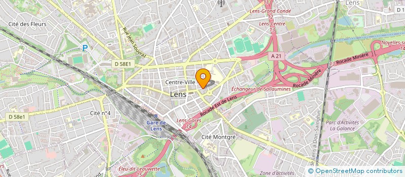 localisation de l'entreprise INDIVISION CUISINIER-VANNEUVILLE  LENS