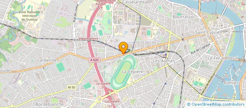 localisation de l'entreprise INDIVISION CURNIER / CHARPEIGNET  TOULOUSE