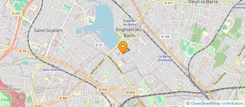 localisation de l'entreprise INDIVISION CURZAY  ENGHIEN-LES-BAINS