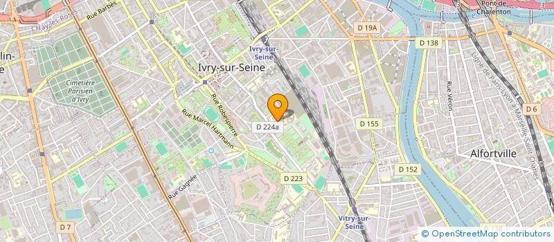 localisation de l'entreprise INDIVISION CUVELLE / FANUCCI  IVRY-SUR-SEINE