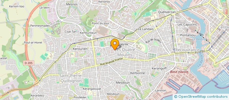 localisation de l'entreprise INDIVISION CUVIER-PERES NATHAN ET COROLLEUR LEA  BREST