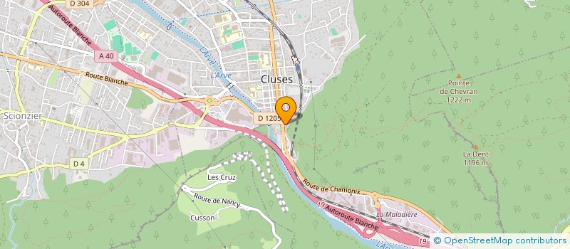 localisation de l'entreprise INDIVISION CUVIT GUINARD  CLUSES