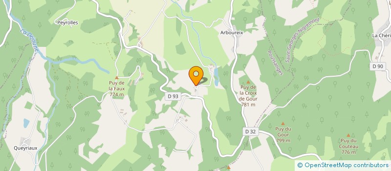 localisation de l'entreprise INDIVISION D'ARFEUILLE à FELLETIN