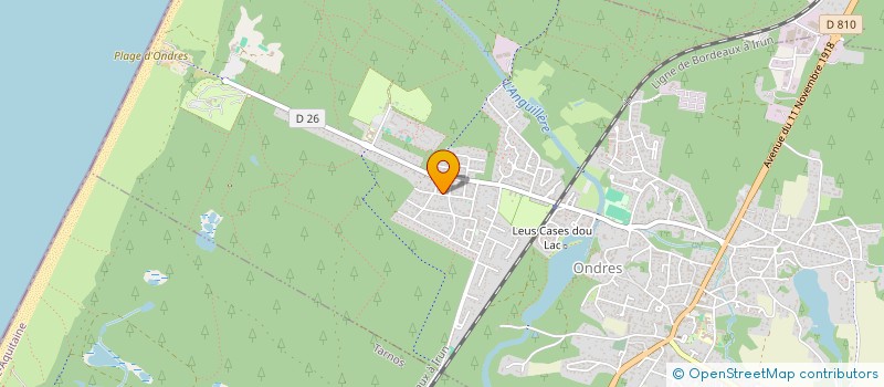 localisation de l'entreprise INDIVISION D&V  ONDRES