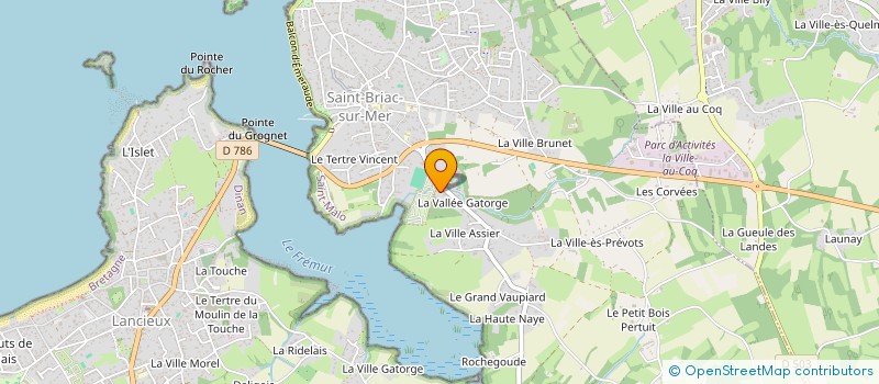 localisation de l'entreprise INDIVISION DA SILVA NOGUEIRA ET FAUTERET  SAINT-BRIAC-SUR-MER