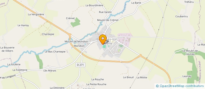 localisation de l'entreprise INDIVISION DABOUT LANDEMAINE à BAZOCHES SUR HOENE