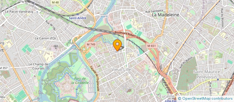 localisation de l'entreprise INDIVISION DABROWIECKI-LELEU  LILLE