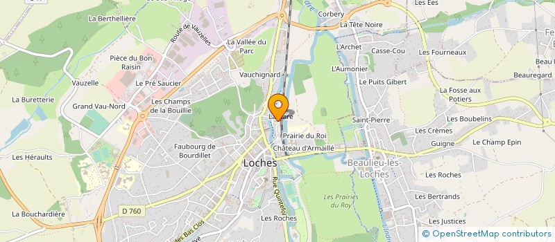 localisation de l'entreprise INDIVISION DAGDELEN-BEYOUX  LOCHES