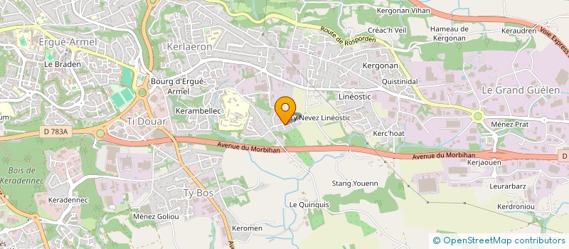 localisation de l'entreprise INDIVISION DAGORN à QUIMPER