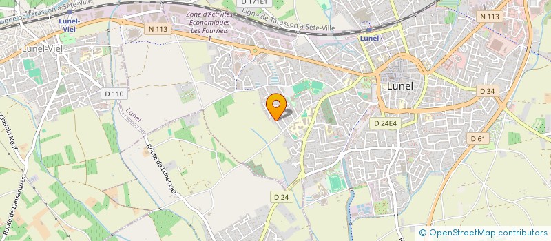 localisation de l'entreprise INDIVISION DAIGNEAU LES ETOFFES  LUNEL