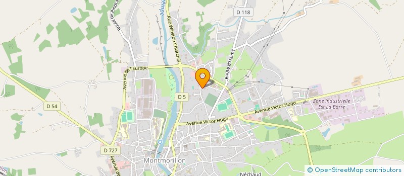 localisation de l'entreprise INDIVISION DALLAY  MONTMORILLON