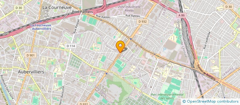localisation de l'entreprise INDIVISION DALLE à LA COURNEUVE
