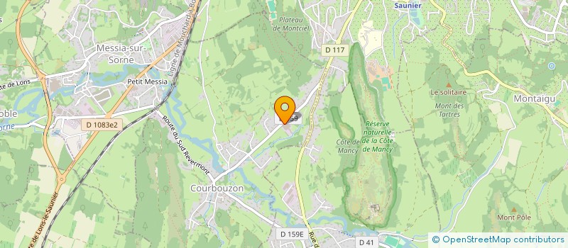 localisation de l'entreprise INDIVISION DALOZ  COURBOUZON