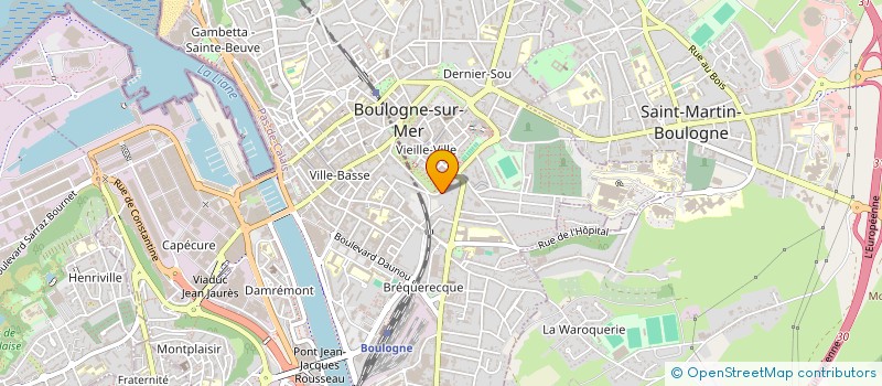 localisation de l'entreprise INDIVISION DANCRE GOURLAIN à BOULOGNE-SUR-MER