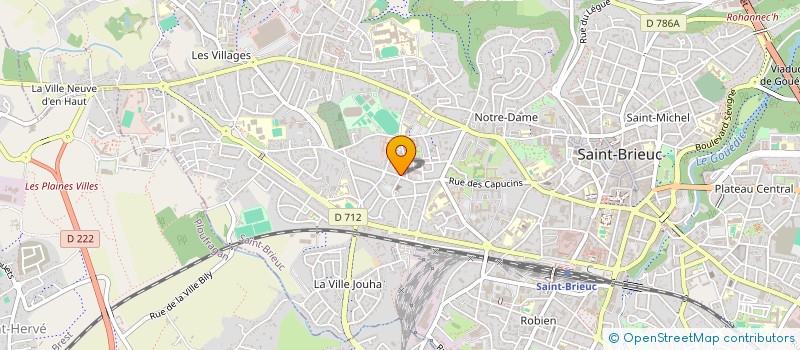 localisation de l'entreprise INDIVISION DANIEL ET DROUET à SAINT-BRIEUC