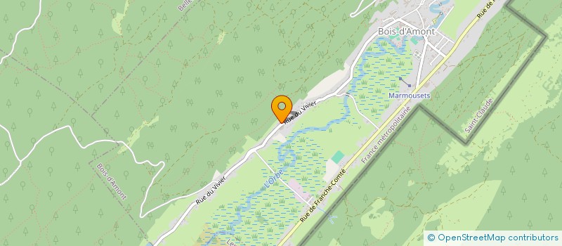 localisation de l'entreprise INDIVISION DANIEL LACROIX  BOIS-D AMONT