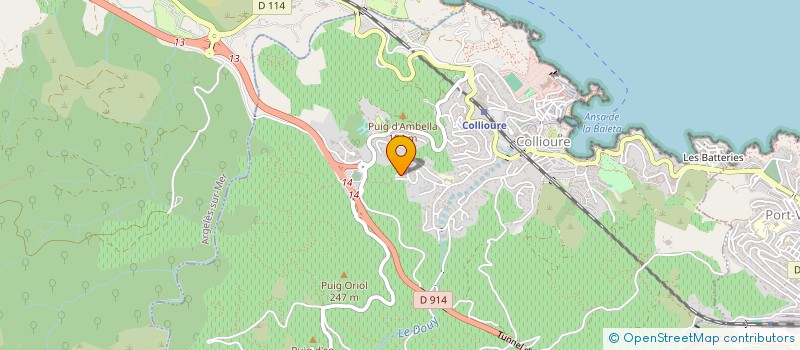 localisation de l'entreprise INDIVISION DANIS VINCENT GEORGES COMBAZ  COLLIOURE