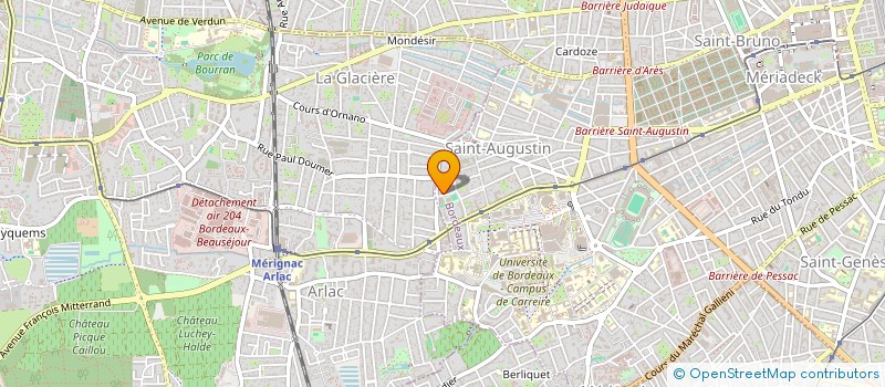 localisation de l'entreprise INDIVISION DANNAWI / DE GALZAIN  BORDEAUX