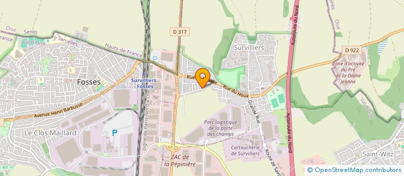 localisation de l'entreprise INDIVISION DANQUIGNY  SURVILLIERS