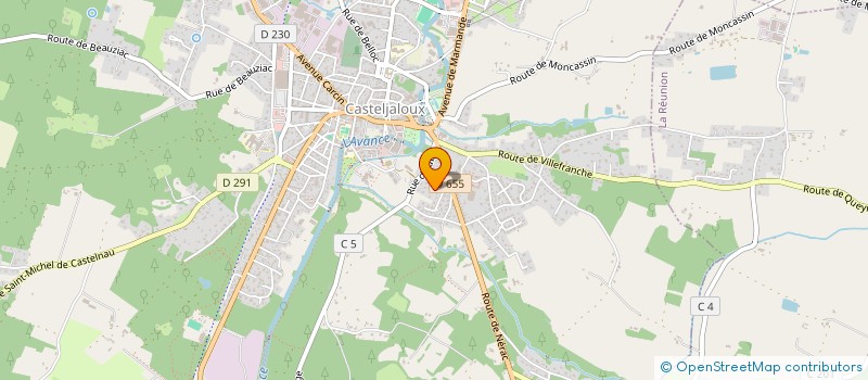 localisation de l'entreprise INDIVISION DANSET  BEAUZIAC