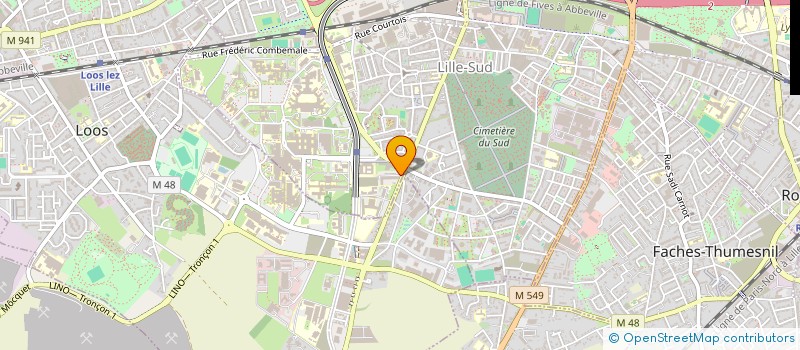 localisation de l'entreprise INDIVISION DANTIN à LILLE