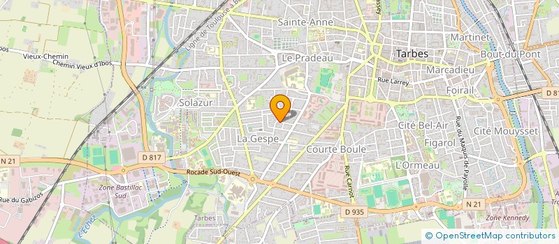 localisation de l'entreprise INDIVISION DARIES CLOT-COURANT  TARBES