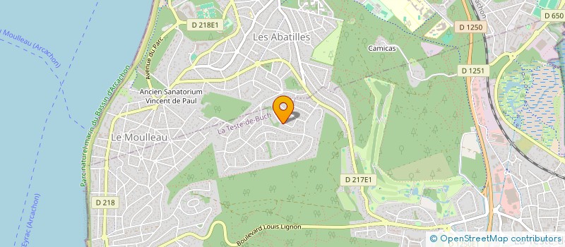 localisation de l'entreprise INDIVISION DARMUZEY  LA TESTE DE BUCH