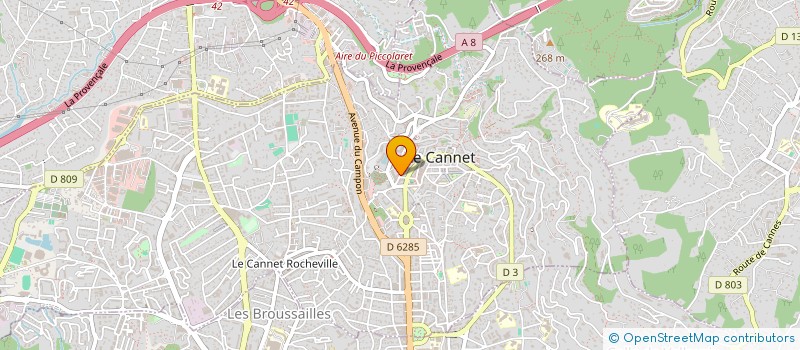 localisation de l'entreprise INDIVISION DARRAS à LE CANNET