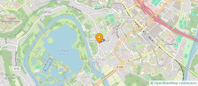 localisation de l'entreprise INDIVISION DARRAS G. ET HUVELIN JOSETTE  CERGY