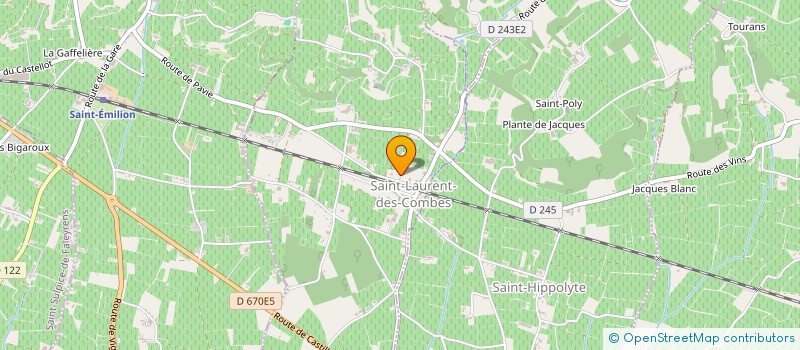 localisation de l'entreprise INDIVISION DARRIBEHAUDE NICOLE BRIGITTE  SAINT-LAURENT-DES-COMBES