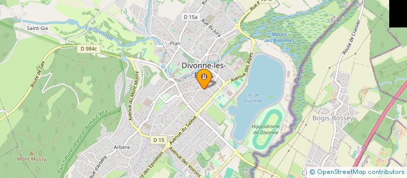 localisation de l'entreprise INDIVISION DARTUS ET SAGONA à DIVONNE-LES-BAINS