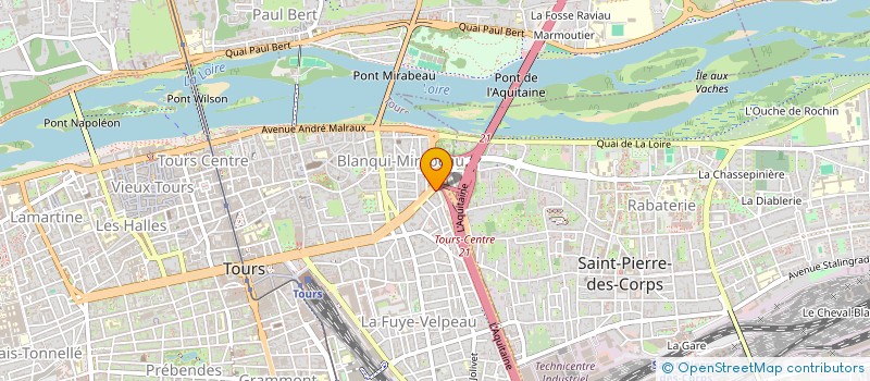 localisation de l'entreprise INDIVISION DATHY RIGUIDEL  TOURS