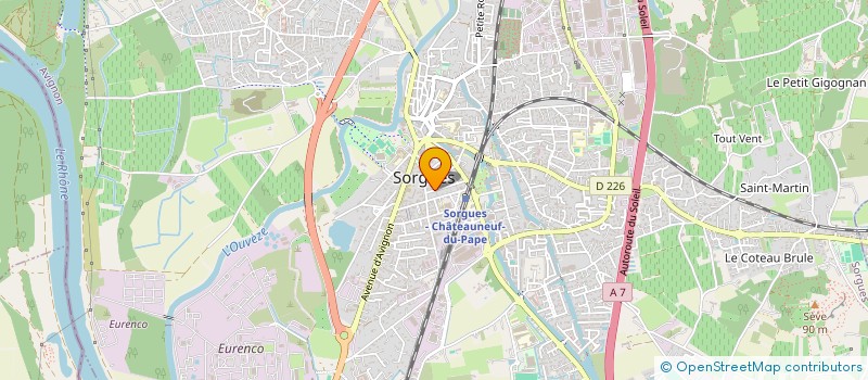 localisation de l'entreprise INDIVISION DAUBIGNY - PARCOLLET  SORGUES