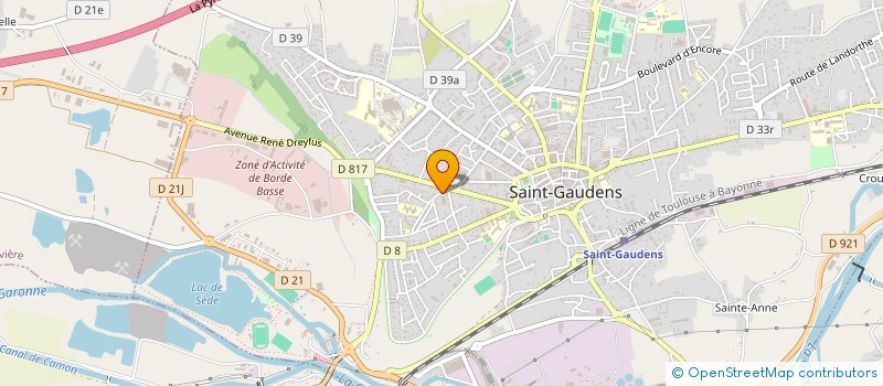 localisation de l'entreprise INDIVISION DAUMAS PAUL ET RENEE  SAINT-GAUDENS