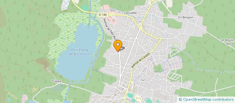 localisation de l'entreprise INDIVISION DAURIS FARINEAU BORDE  BISCARROSSE