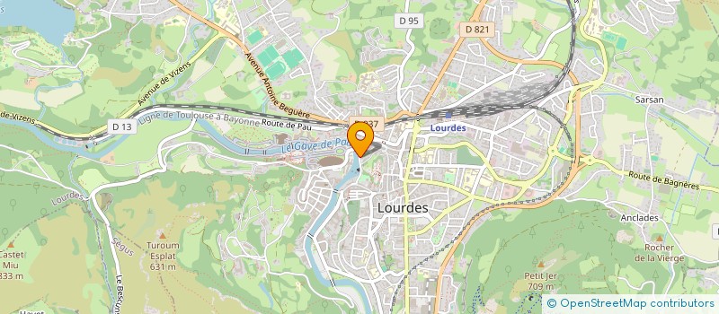 localisation de l'entreprise INDIVISION DAVAU  LOURDES