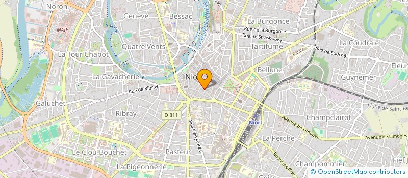 localisation de l'entreprise INDIVISION DAVID à NIORT