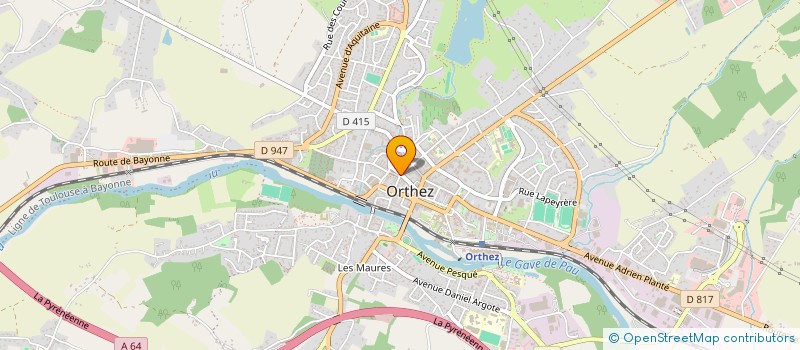 localisation de l'entreprise INDIVISION DAVID  ORTHEZ