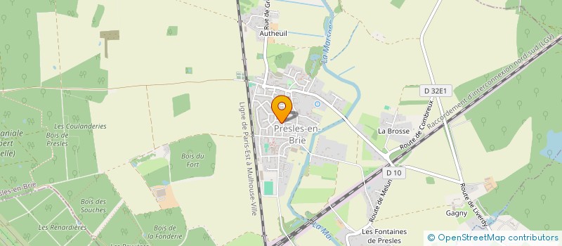 localisation de l'entreprise INDIVISION DAVID / AZALOT  PRESLES-EN-BRIE